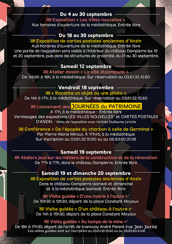 Programme journées du patrimoine